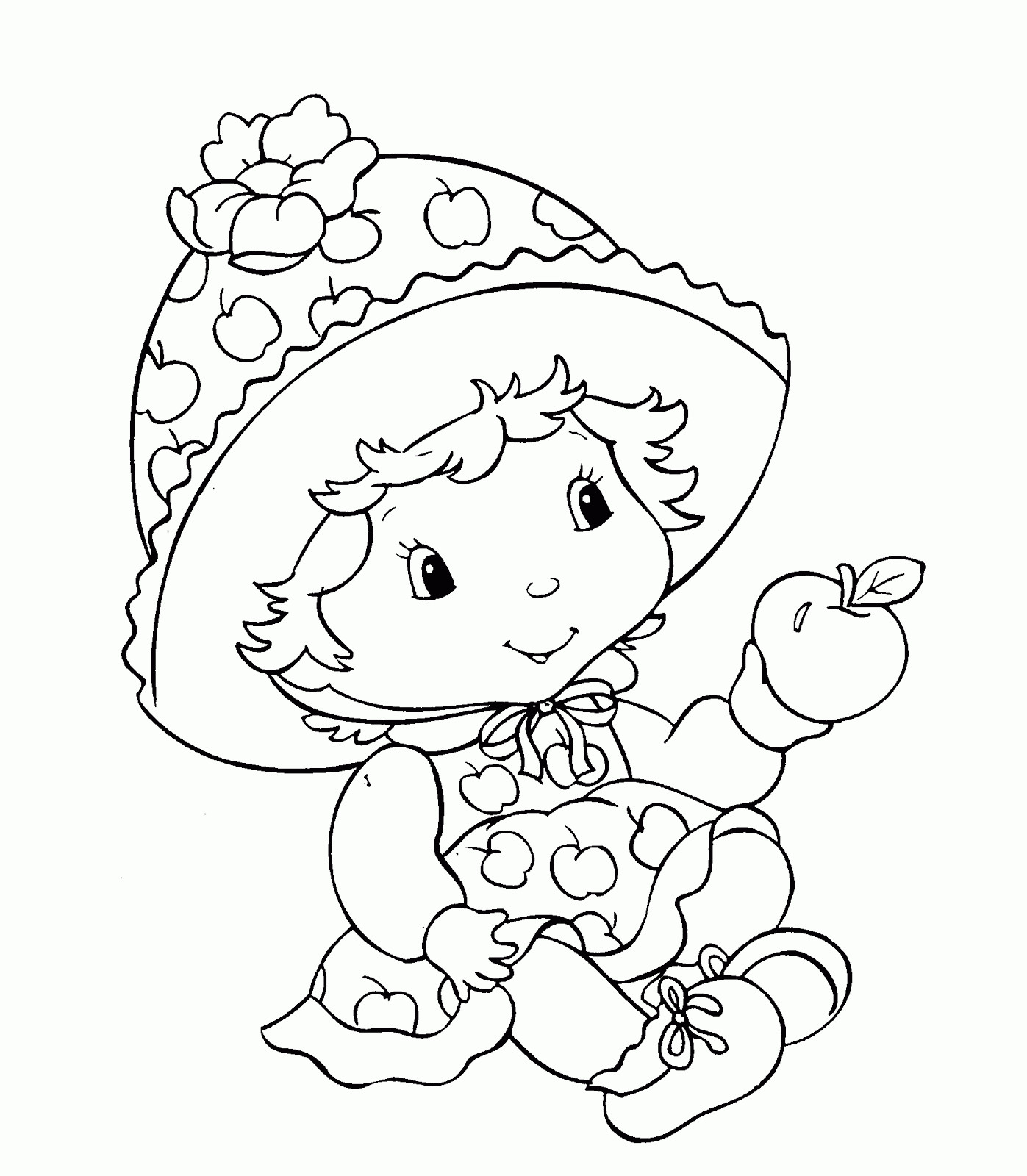 Toddler Girl Coloring Pages
 CuteColoring Cute Coloring ☺♥