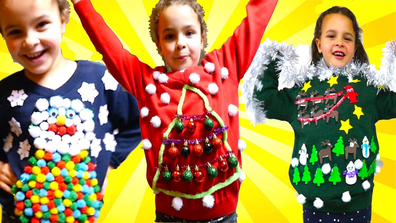 Toddler Ugly Christmas Sweater DIY
 DIY UGLY Christmas Jumper For Save The Children Christmas