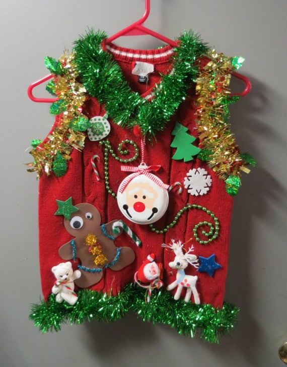 Toddler Ugly Christmas Sweater DIY
 Kids Boys Childrens Tacky Ugly Christmas Sweater Vest with
