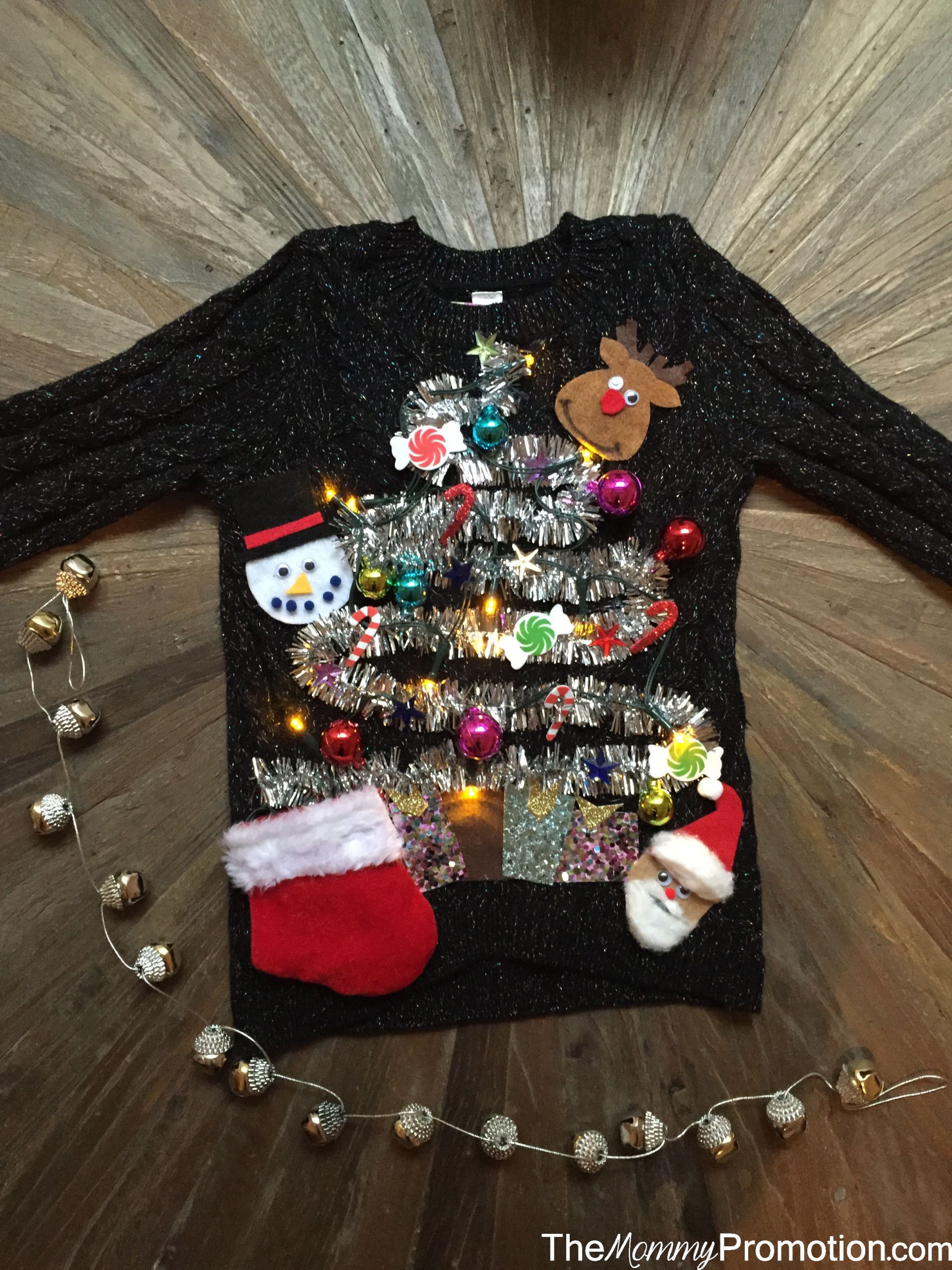 Toddler Ugly Christmas Sweater DIY
 DIY Ugly Cute Christmas Sweater – for Kids – The Mommy