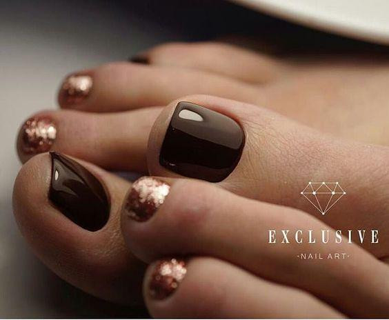 Black French Toe Nail Designs for Fall - wide 6