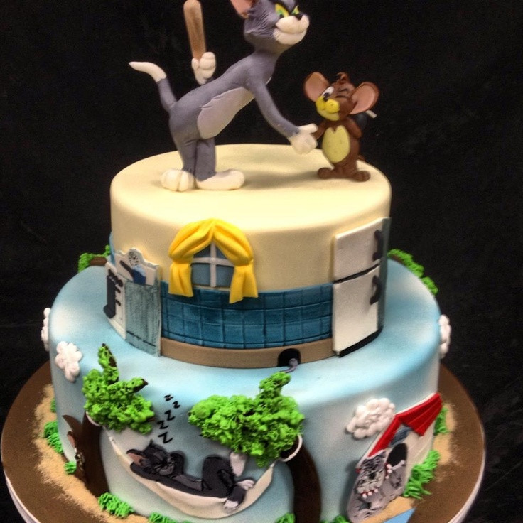 Tom And Jerry Birthday Cake
 1000 images about Tom & Jerry Cakes on Pinterest