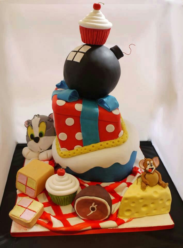Tom And Jerry Birthday Cake
 Tom and Jerry birthday cake Parties Pinterest