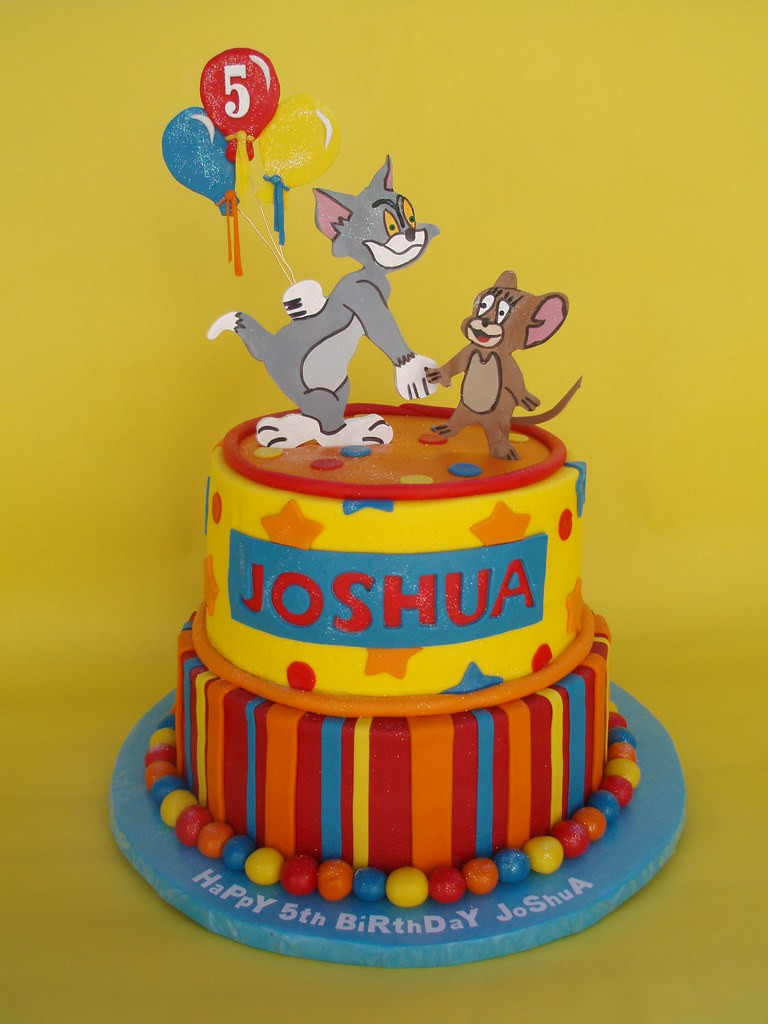 Tom And Jerry Birthday Cake
 Tom and Jerry 5th Birthday Cake