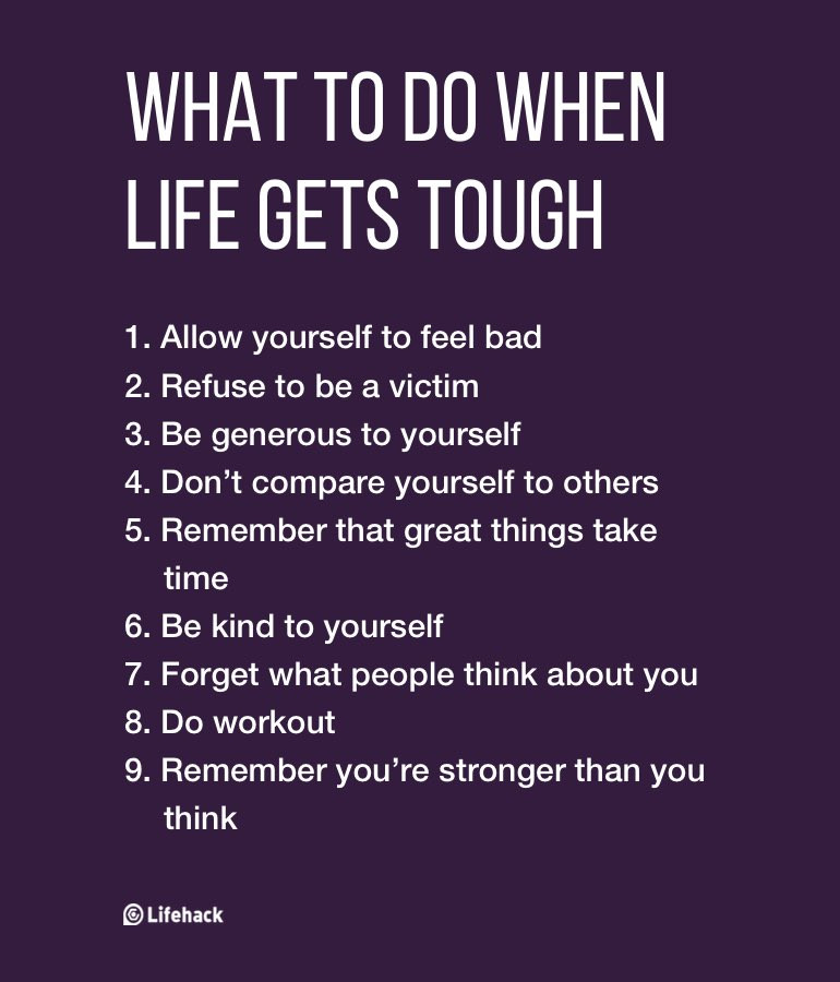 Tough Life Quote
 What To Do When Life Gets Tough