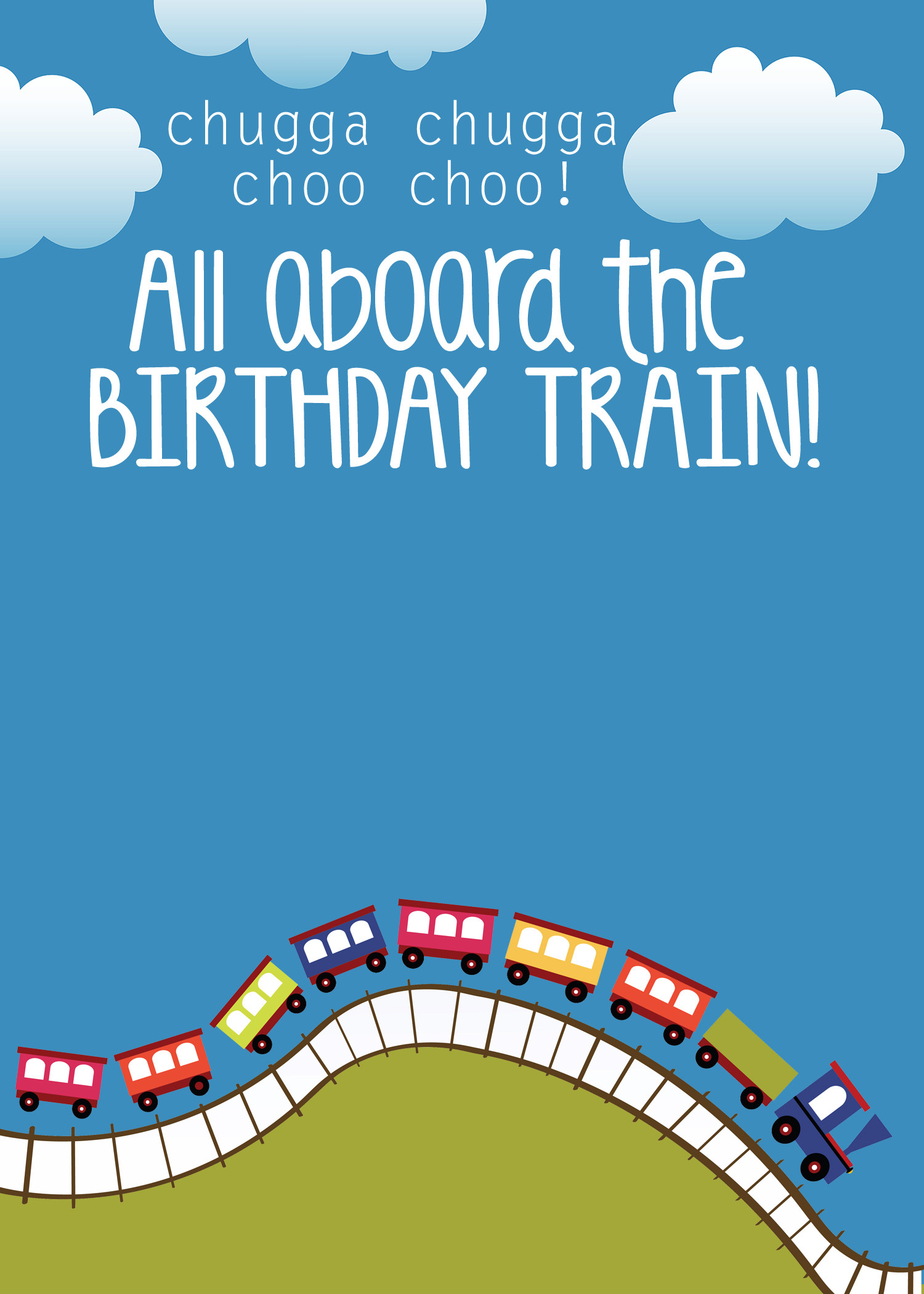 Train Birthday Invitation
 Train Birthday Party with FREE Printables How to Nest