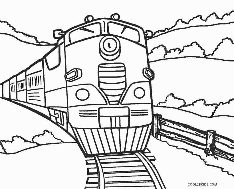 Train Coloring Pages For Toddlers
 Free Printable Train Coloring Pages For Kids