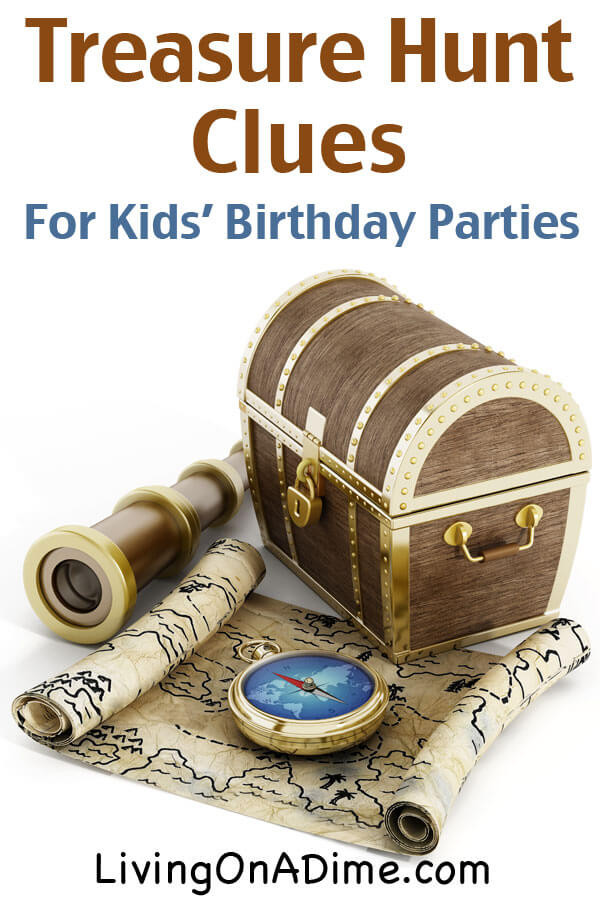 Treasure Hunt Birthday Party
 How to Host a Treasure Hunt for a Kids Birthday Party