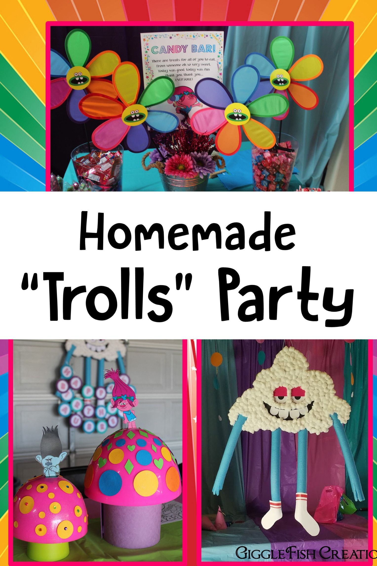 Trolls Pool Birthday Party Ideas
 Pin on Candy Shop Party