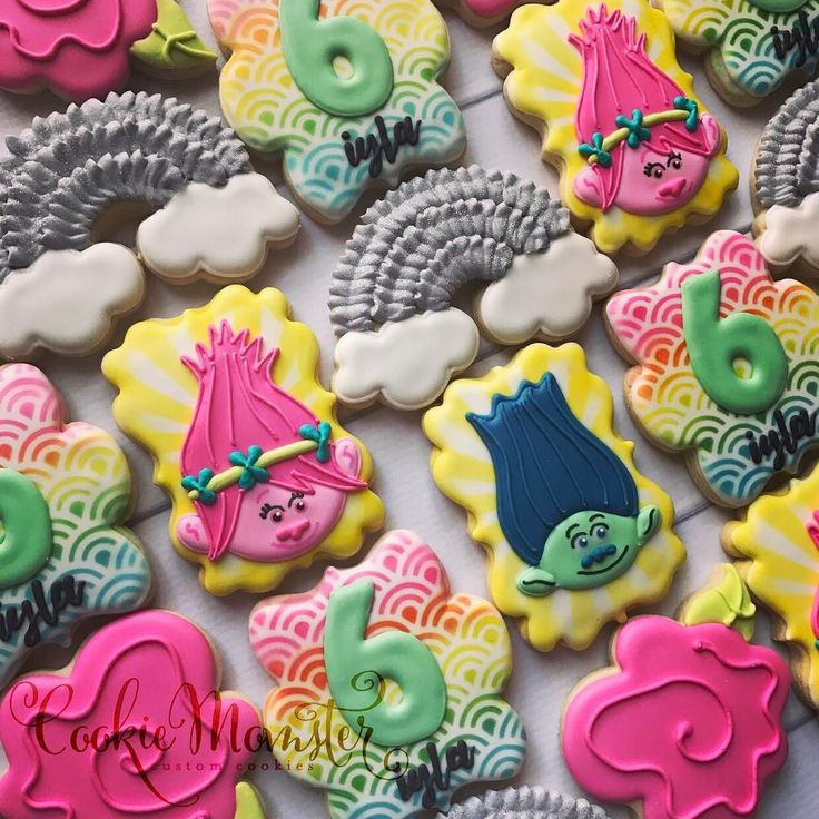 Trolls Sugar Cookies
 43 best trolls cookies images on Pinterest