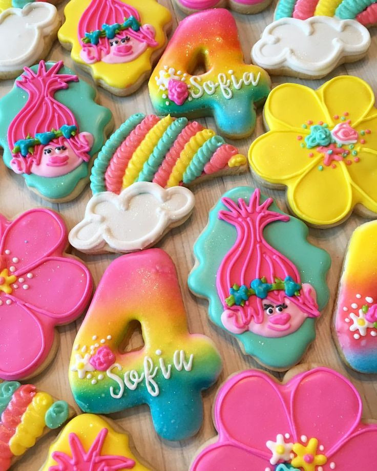 Trolls Sugar Cookies
 1823 best Party Ideas for Everything images on Pinterest