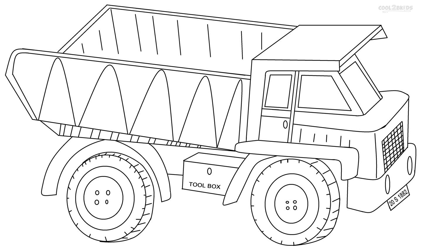 Truck Coloring Pages For Kids
 Printable Dump Truck Coloring Pages For Kids