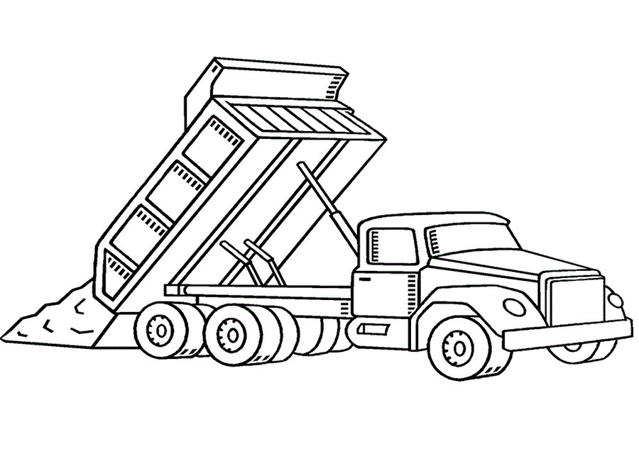 Truck Coloring Pages For Kids
 Free Printable Dump Truck Coloring Pages For Kids