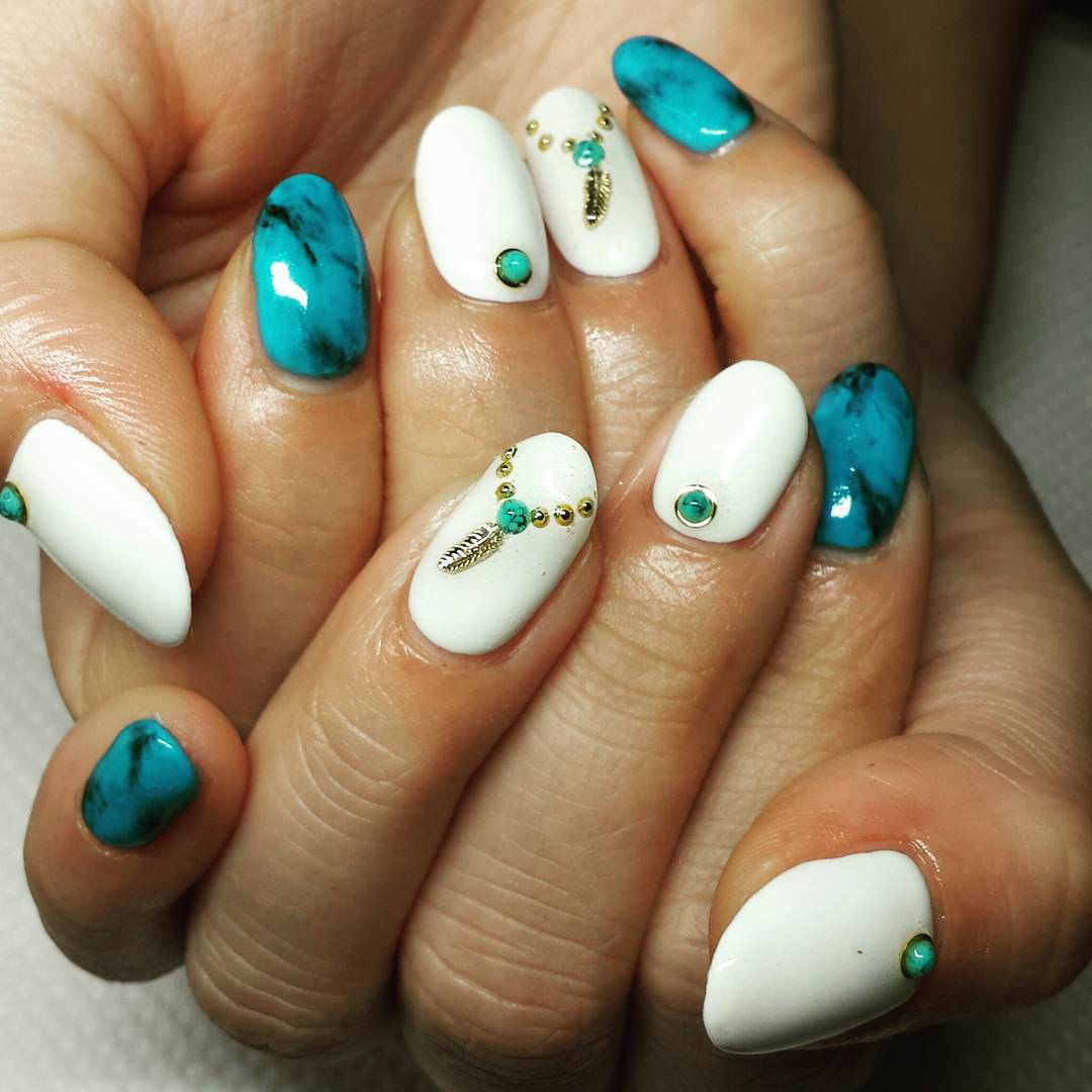 Turquoise Nail Designs
 20 Turquoise Nail Art Designs Ideas