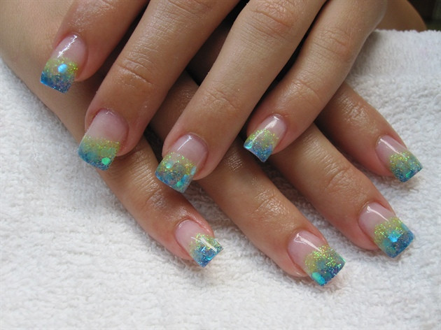 Turquoise Nail Ideas
 YELLOW TURQUOISE Nail Art Gallery
