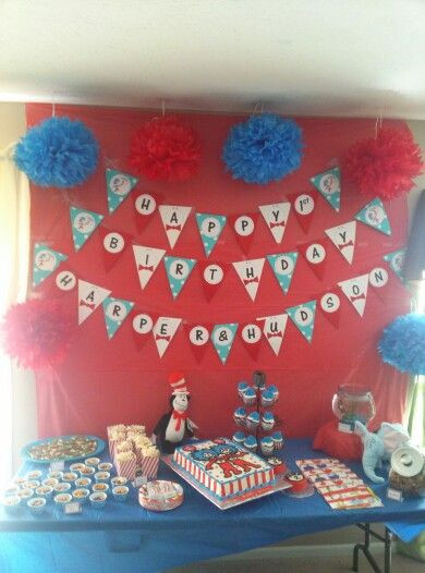 Twin First Birthday Party Ideas
 Rana twin boys first birthday party