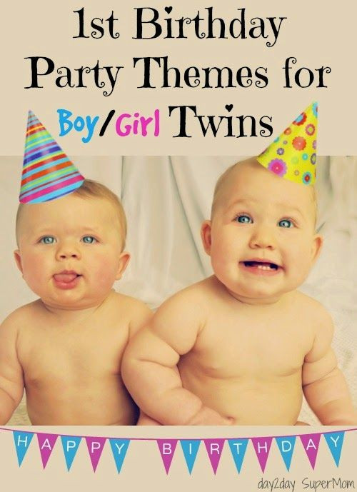 Twin First Birthday Party Ideas
 day2day SuperMom 21 Party Ideas for Boy Girls Twins