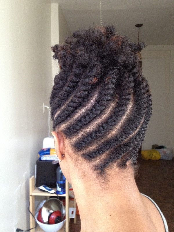 Twisted Updo Hairstyle
 Flat Twist Updo Hairstyles For Black Women