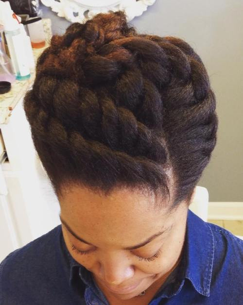 Twisted Updo Hairstyle
 45 Easy and Showy Protective Hairstyles for Natural Hair