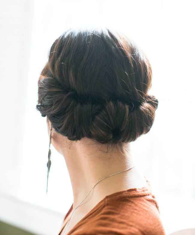 Twisted Updo Hairstyle
 How to Style A Twisted Updo With A Headband