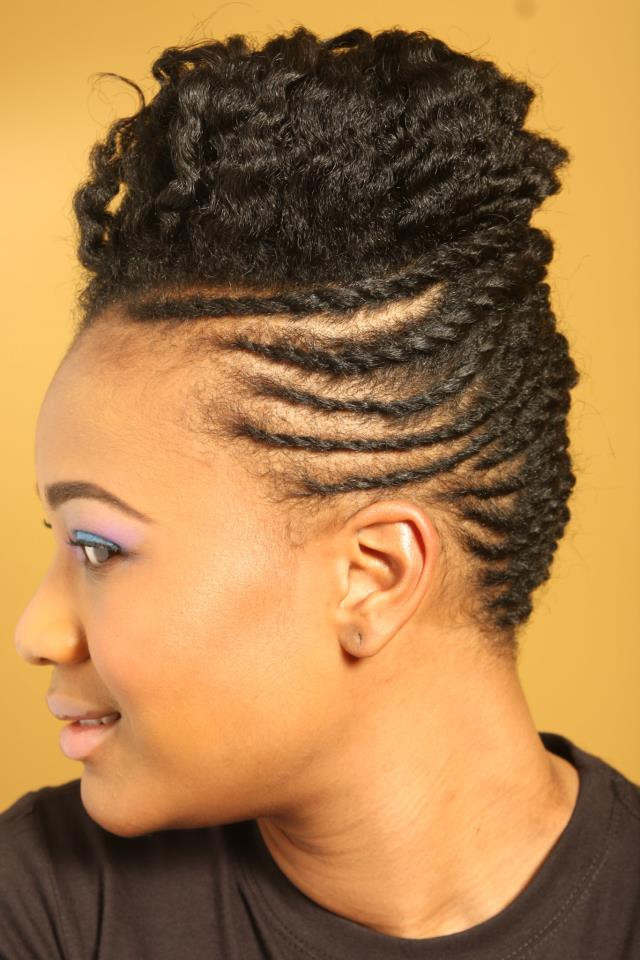 Twisted Updo Hairstyle
 Flat Twist Updo Hairstyles For Black Women