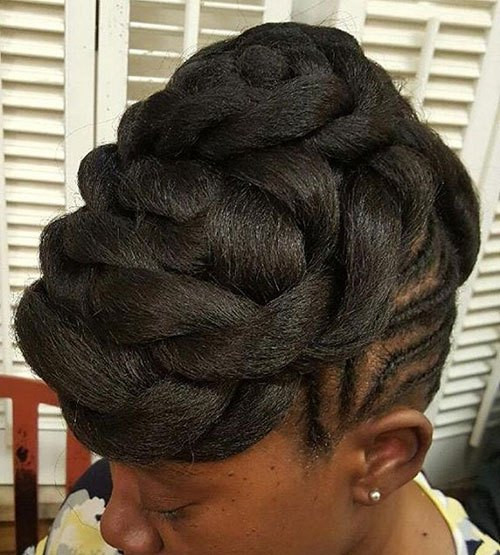 Twisted Updo Hairstyle
 20 Hottest Flat Twist Hairstyles for This Year