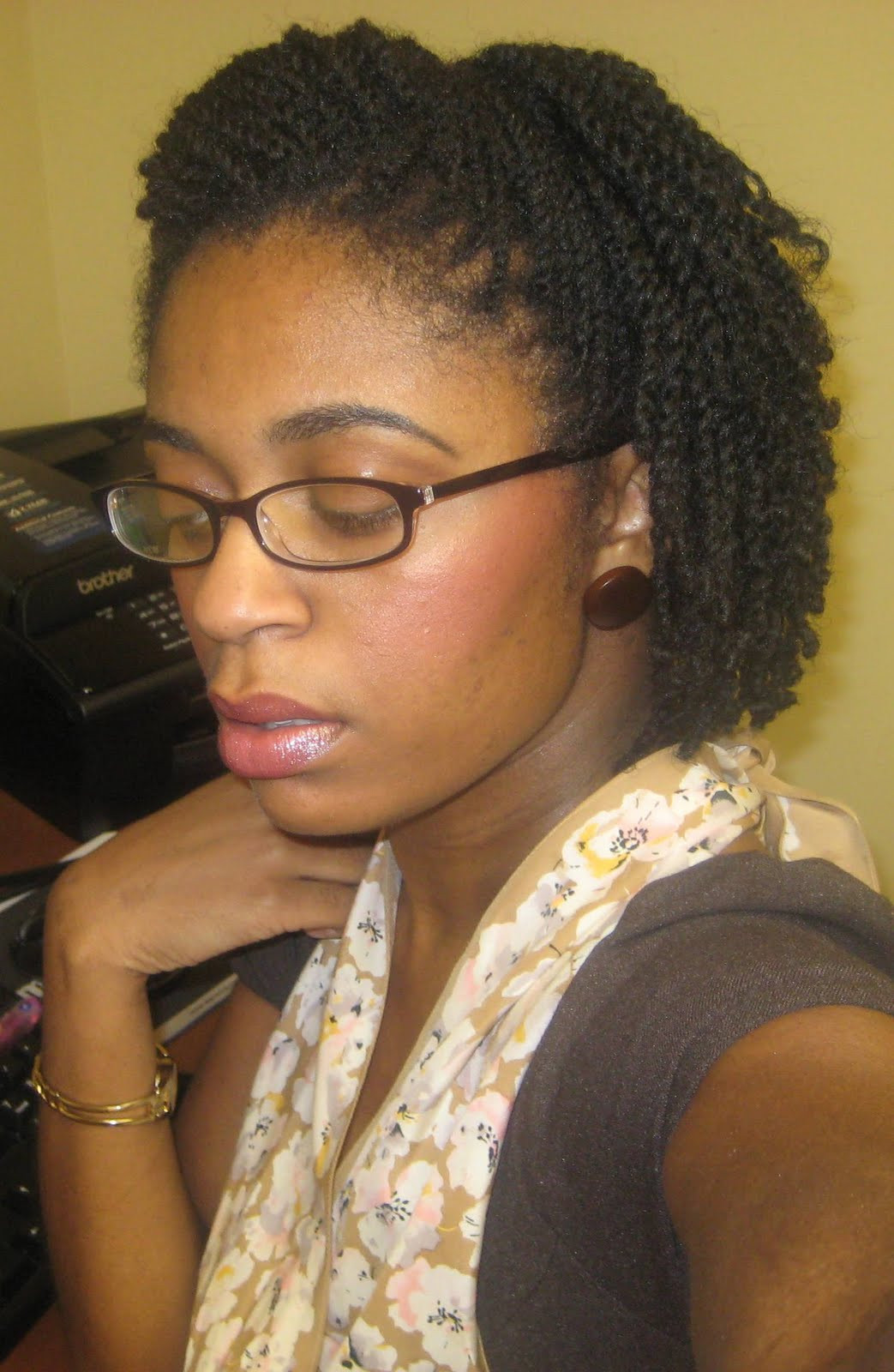Twists Natural Hairstyles
 Naturally Elegant Hair Today Mini Twists Pulled Back