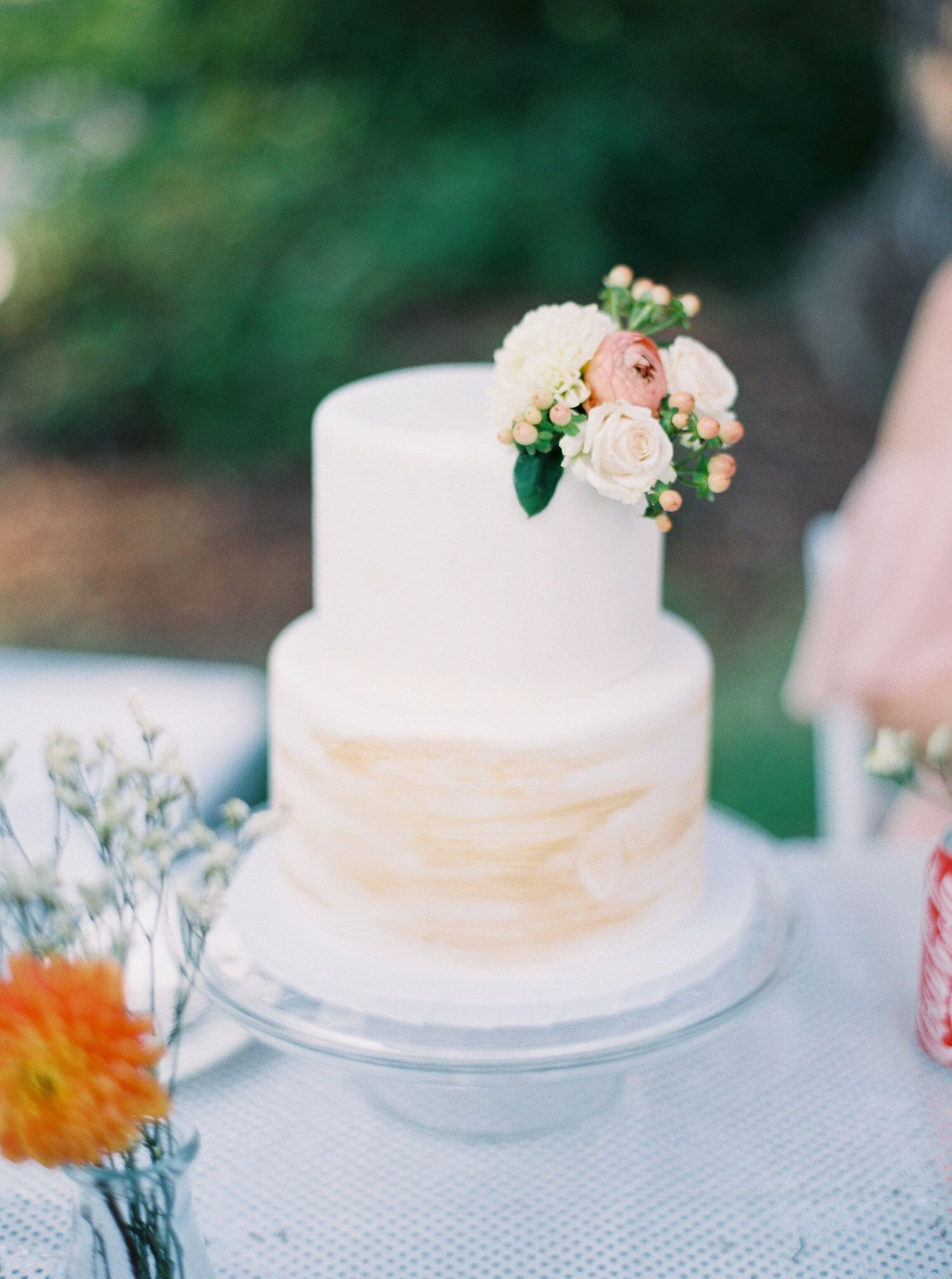 Two Tier Wedding Cake
 Simple Two Tier Wedding Cake