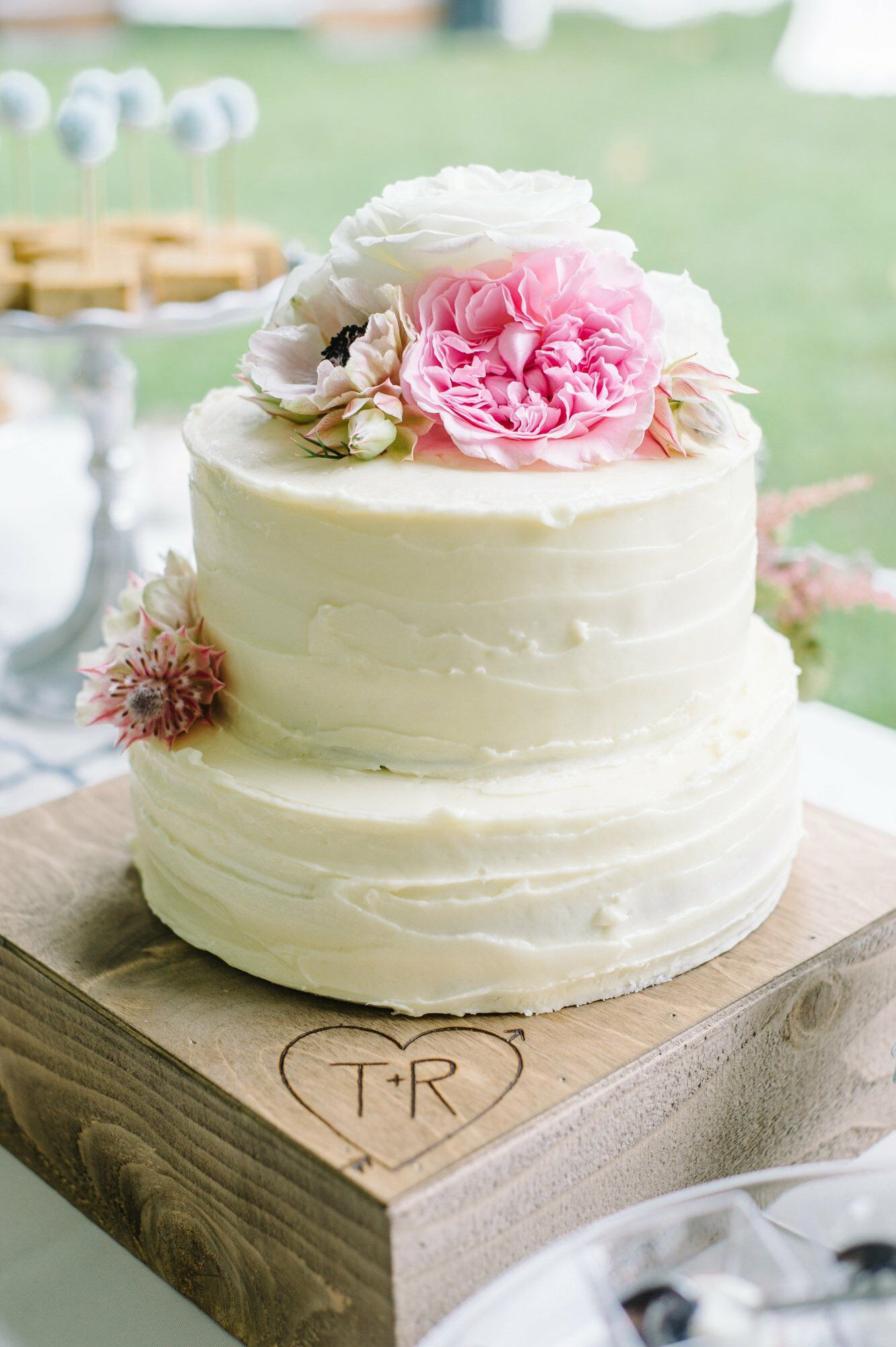 Two Tier Wedding Cake
 Two Tier Buttercream Wedding Cake