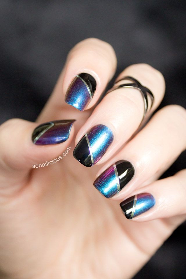 Two Toned Nail Art
 15 Most Popular Simple Nail Art Designs for Every Time