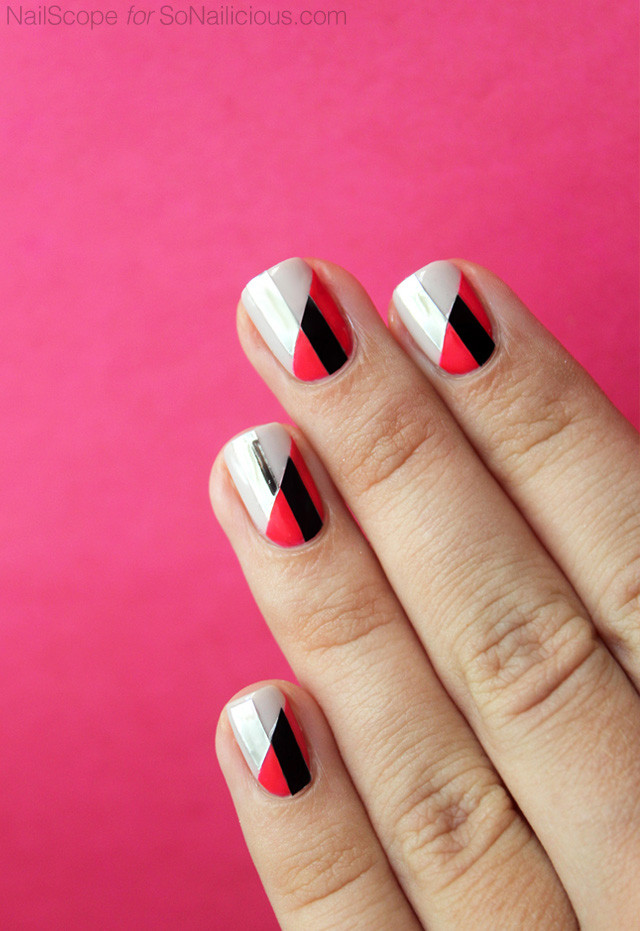Two Toned Nail Art
 3 Funky Nail Art Ideas To Try This Weekend Tutorials