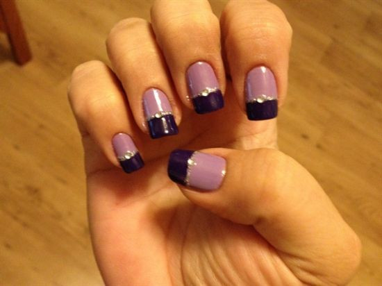 Two Toned Nail Art
 35 Stunning Two Tone Nails Designs
