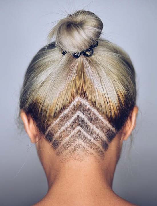 Undercut Girl Hairstyle
 45 Undercut Hairstyles with Hair Tattoos for Women