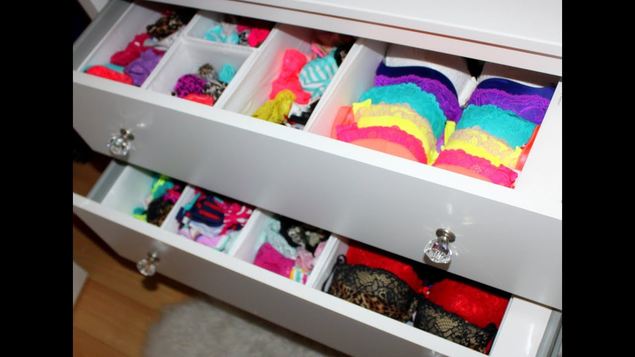 Underwear Drawer Organizer DIY
 Bras & Panties Storage Tips