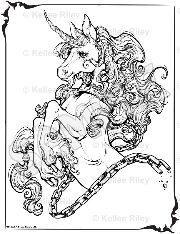 Unicorn Coloring Pages For Adults
 Unicorn Adult Coloring Pages