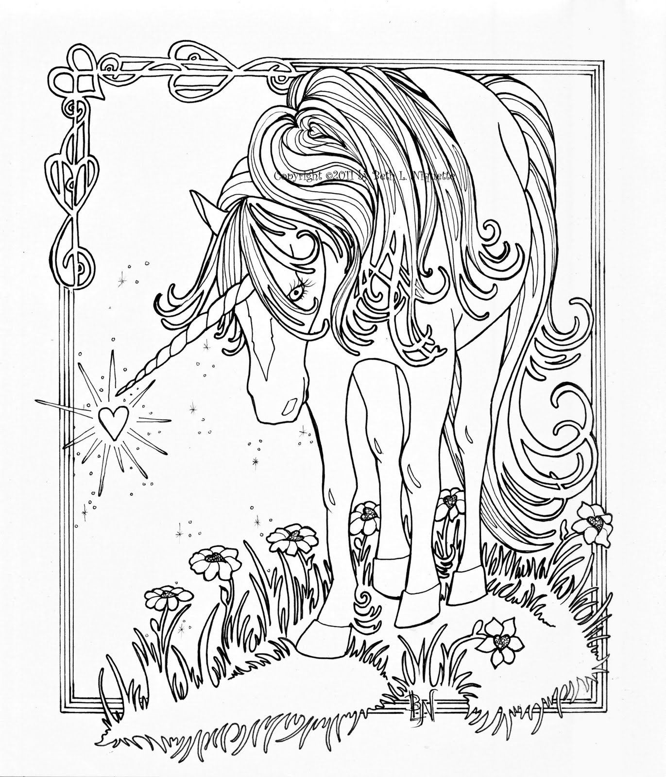 Unicorn Coloring Pages For Adults
 Pin by Kathryn Gadsby on Print