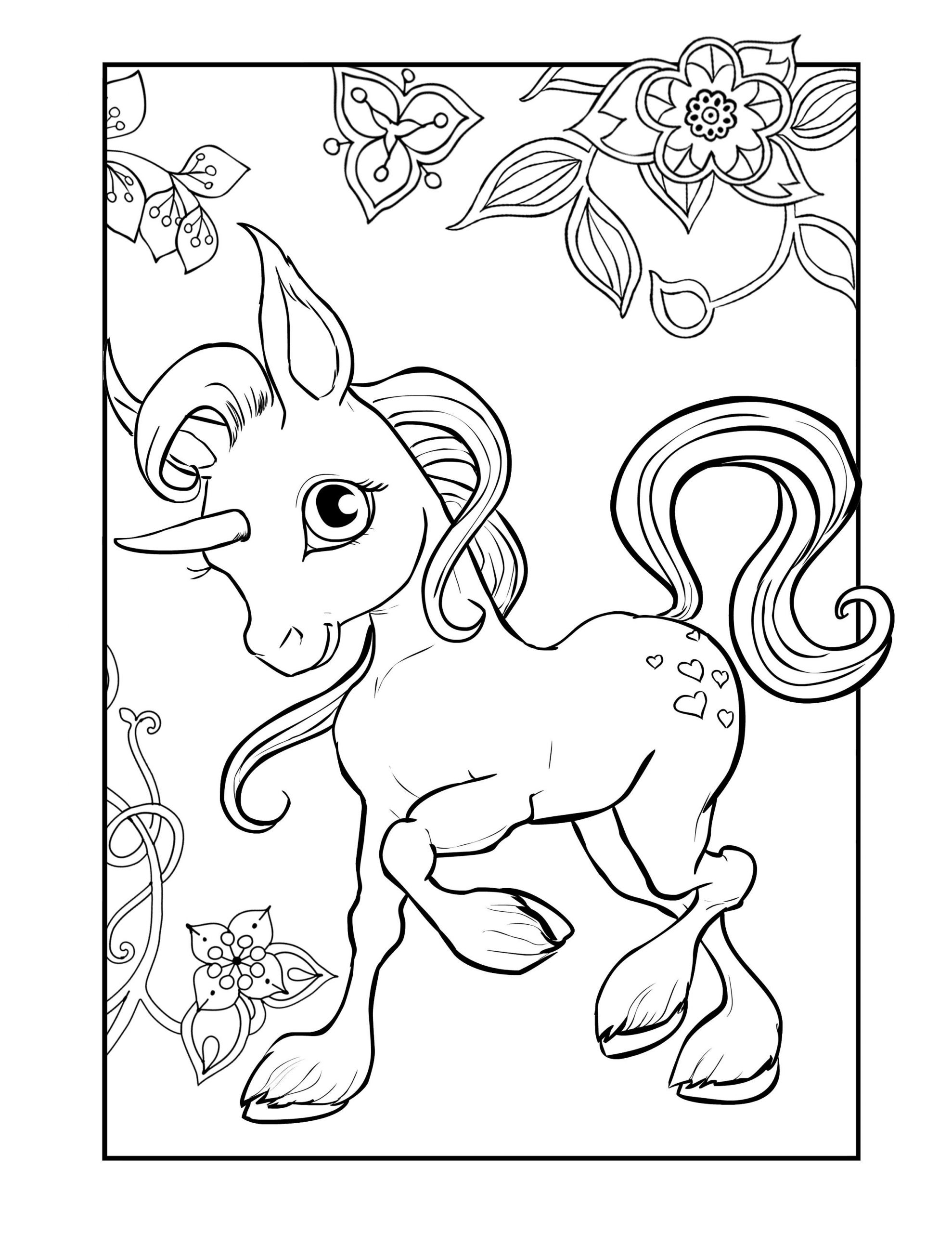 Unicorn Coloring Pages For Girls
 Pin on Horse Lovers Coloring Books
