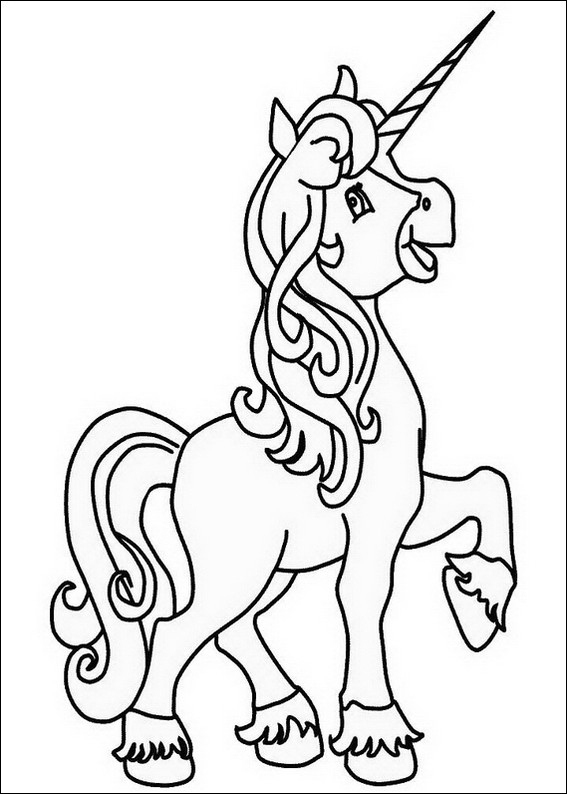 Unicorn Coloring Pages For Girls
 Unicorn girl coloring page