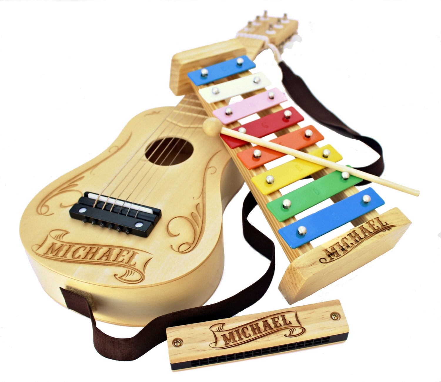 Unique Kids Gift
 Musical Instruments Kids Gift Wooden Toys Set of 3 Kids