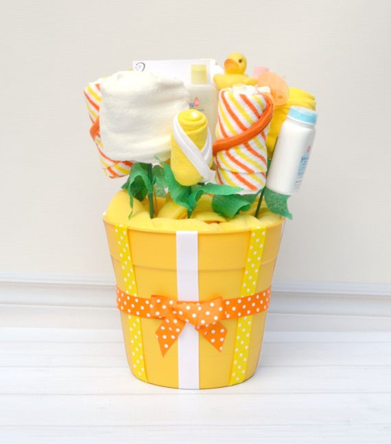Unisex Gift Basket Ideas
 Baby Gifts Neutral Baby Bath Gift Basket Gender Reveal