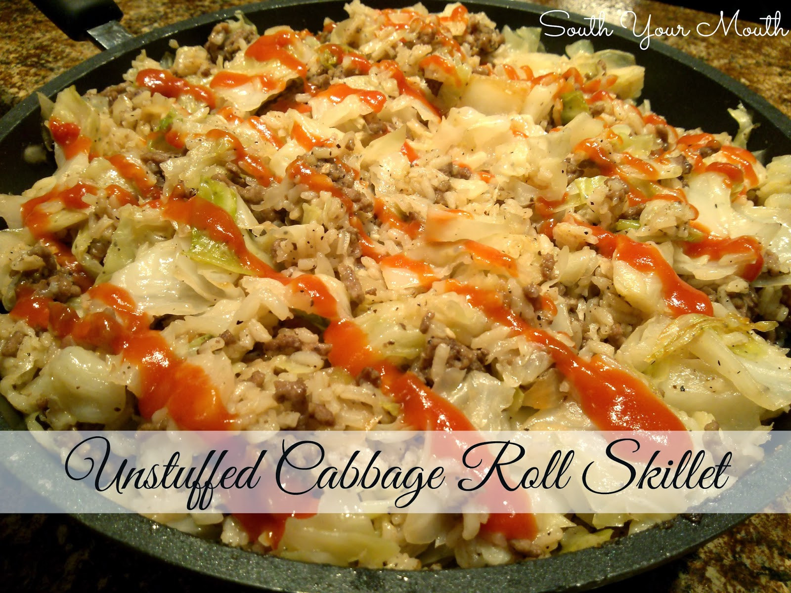Unstuffed Cabbage Rolls With Rice
 South Your Mouth Unstuffed Cabbage Roll Skillet