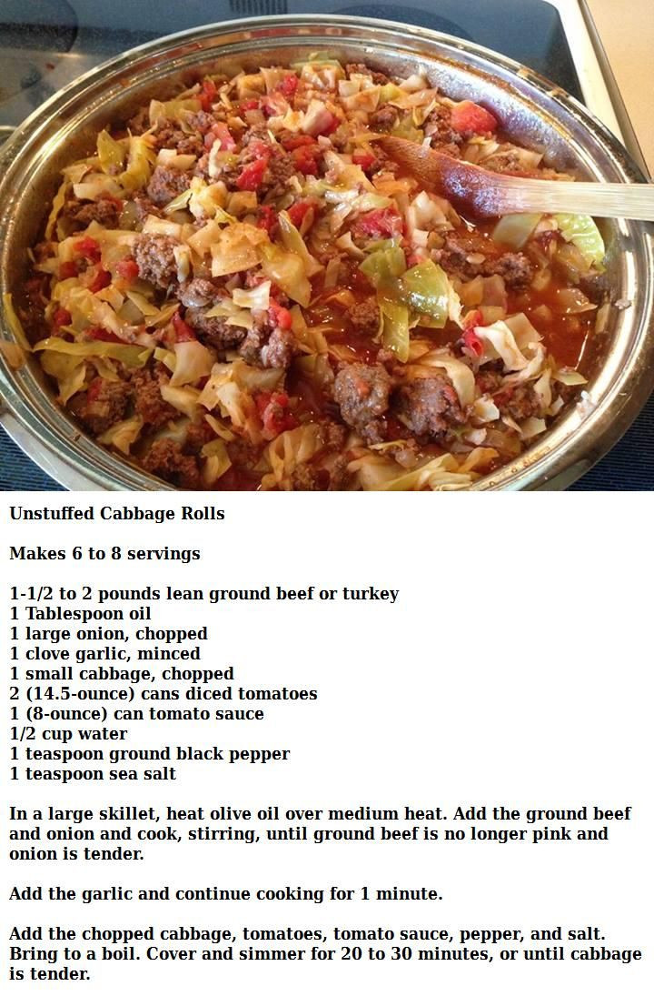 Unstuffed Cabbage Rolls With Rice
 Unstuffed Cabbage Rolls Recipes Soups & Stews