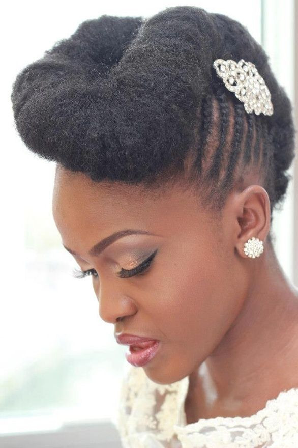 Updo Hairstyles For Weddings Black Hair
 15 Awesome Wedding Hairstyles for Black Women Pretty Designs