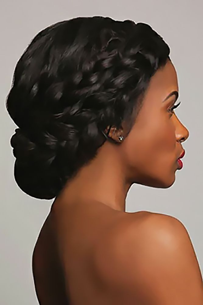 Updo Hairstyles For Weddings Black Hair
 42 Black Women Wedding Hairstyles Braids
