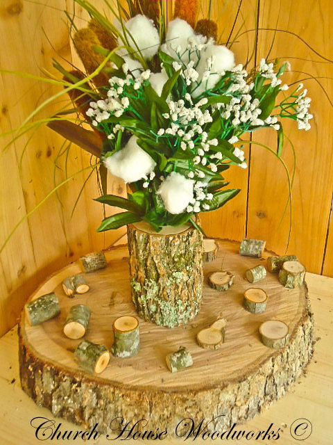 Used Rustic Wedding Decorations For Sale
 Tree Branch Vase Log Flower Holder for Rustic Weddings