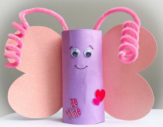 Valentine Art And Crafts For Preschool
 Items similar to Valentine Butterfly art Craft Kit Kids