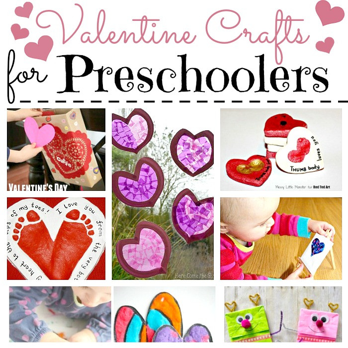 Valentine Art And Crafts For Preschool
 Valentine Crafts for Preschoolers Red Ted Art s Blog
