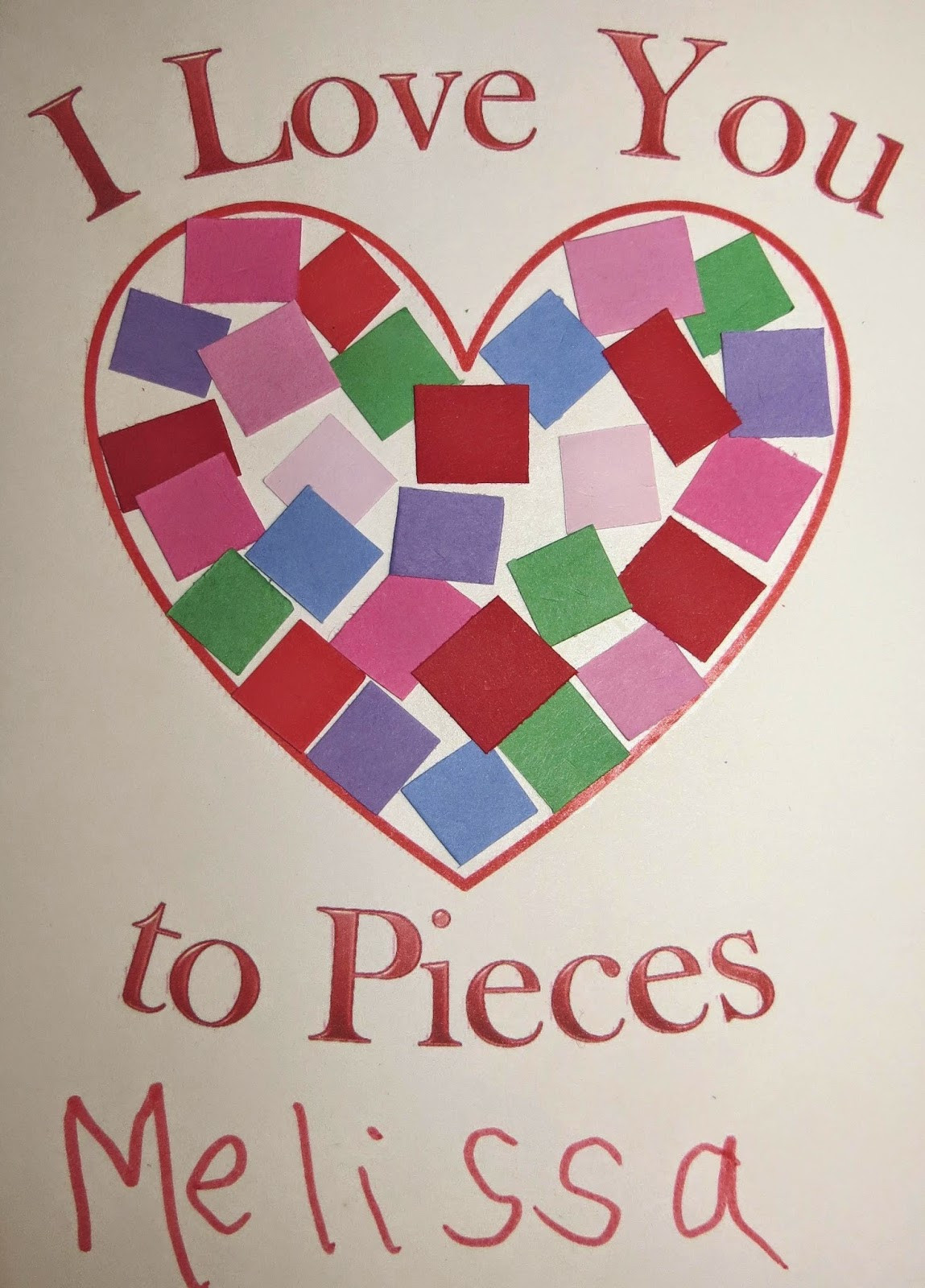 Valentine Art And Crafts For Preschool
 Room Mom Extraordinaire I Love You to Pieces Craft