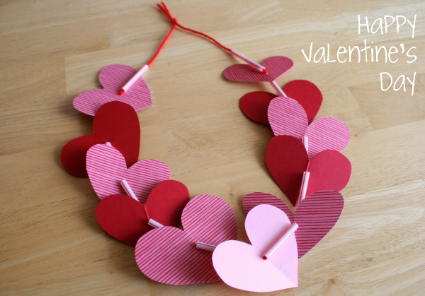 Valentine Arts And Crafts For Preschoolers
 Preschool Crafts for Kids Valentine s Day Heart Necklace