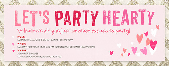 Valentine Birthday Invitations
 Free Valentine’s Day line Invitations
